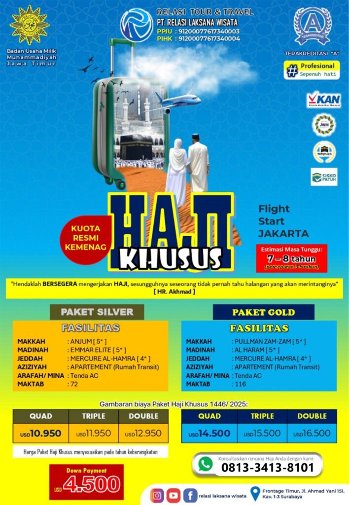 Haji khusus : Kuota resmi KEMENAG